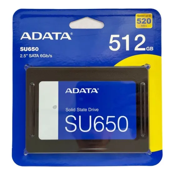 Disco Duro Solido Adata 512gb Sdd 2.5 6gb/s Su650