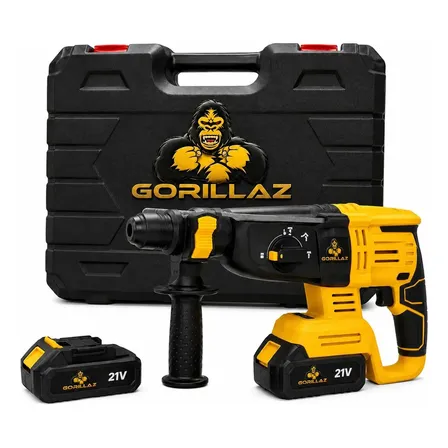 Martelete Profissional A Bateria Gorillaz 21v Amarelo 127/220v 50/60/hz