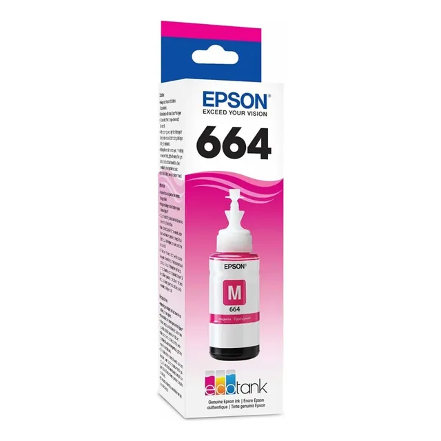 Botella De Tinda Epson 664 Magenta 70ml. T664320-al