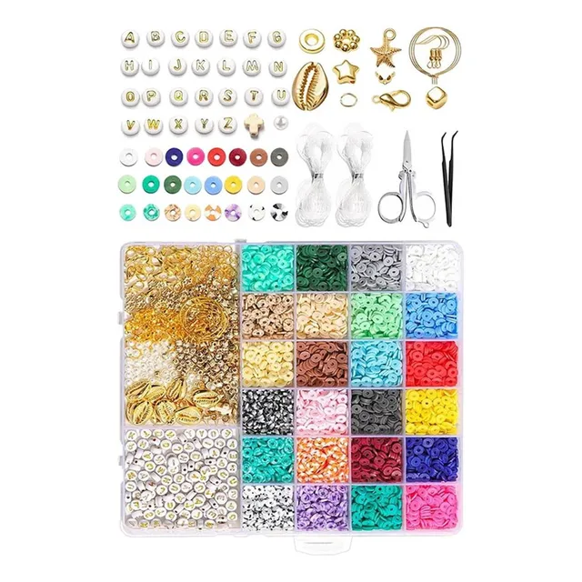 De Arcilla Para Hacer Pulseras, Kit De De Arcilla Planas De