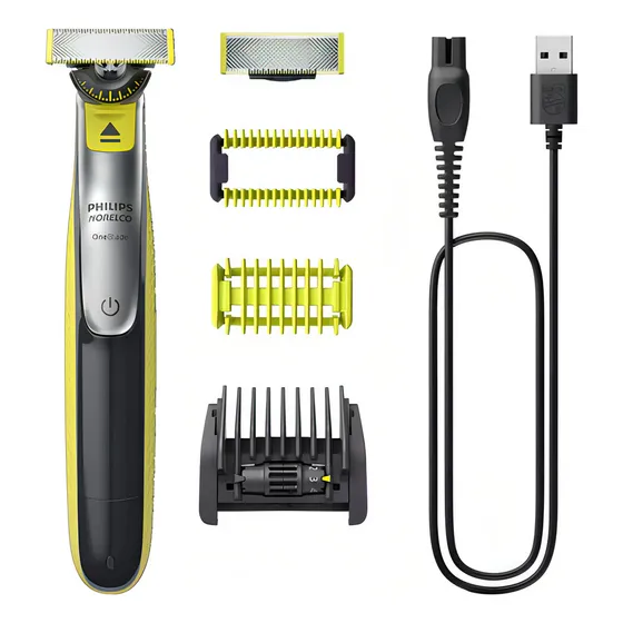Máquina afeitadora Philips OneBlade QP2834 verde lima 110V