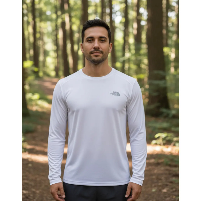 Camiseta The North Face Masc Hyper Tee Crew Manga L Original