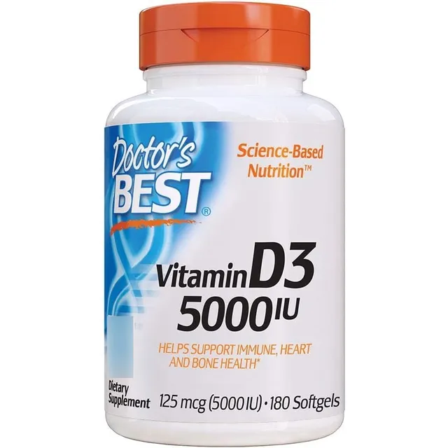 Vitamina D3 5000 Iu Doctor's Best 180 Softgel