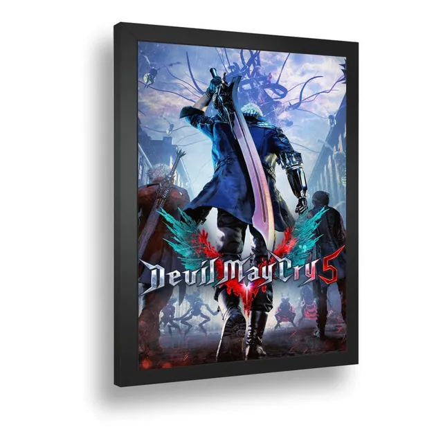 Quadro Decorativo Poste Devel May Cry 5 Nero Dante Vergil A3