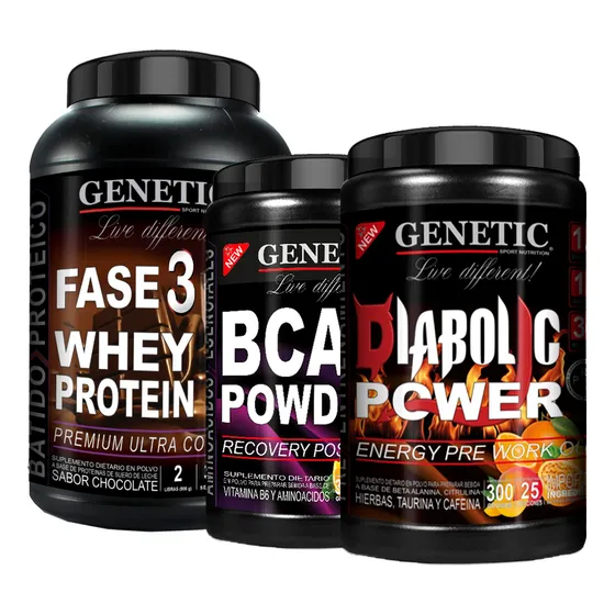 Proteina Whey Pre Post Workout Energía Recuperacion Genetic