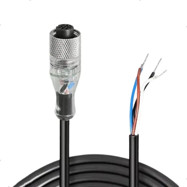 Cabo Conector M12 P/ Sensores Reto Pnp Led 4 Fios 2m