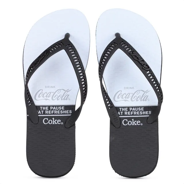 Chinelo Sandalia Coca Cola Masculino Branco Praia - Original