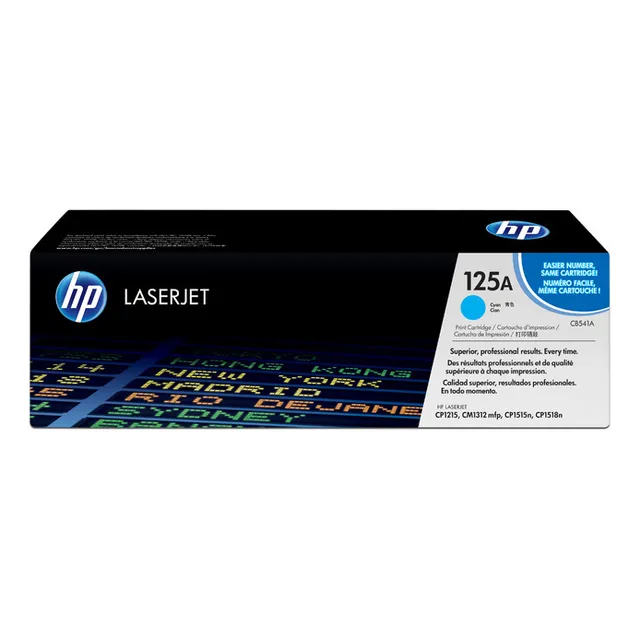 Cartucho De Tóner Hp 125a Cian Laserjet Original (cb541a).