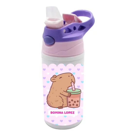 Botella Agua Colegio Capibara Personalizada Niñas