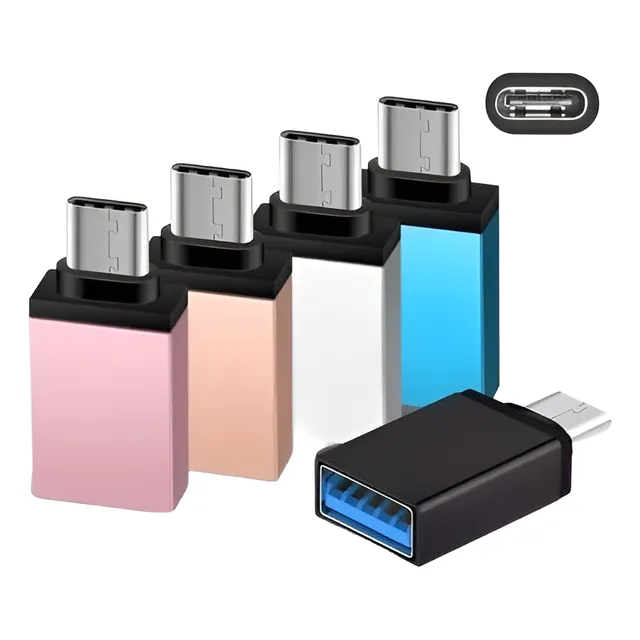 Adaptador Otg Usb Hembra A Usb Tipo C Macho Carga Y Datos