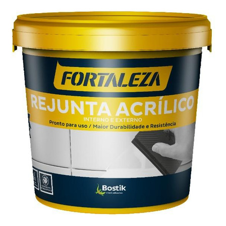 8kg Rejunte Acrílico Piscina Porcelanato - Cinza - Fortaleza 8kg Rejunte Acrílico Piscina Porcelanato - Cinza - Fortaleza