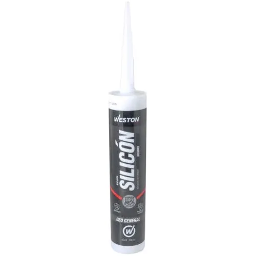 6 Silicones  Negros Uso General Cartucho 300ml
