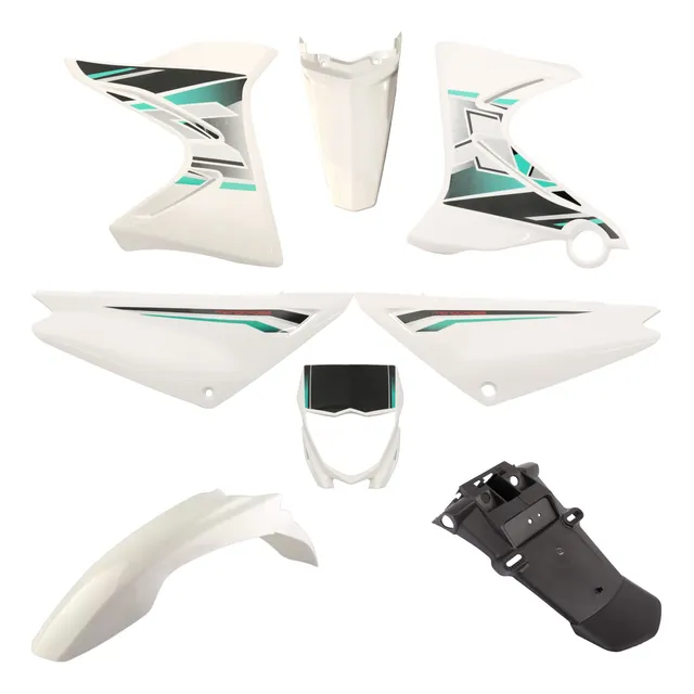Kit De Tapas Completo Para Yamaha Xtz125 Xtz 125 Blanco
