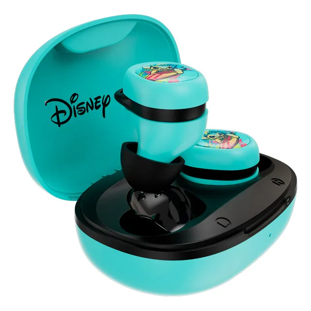 Audífonos Bluetooth Inalámbricos De Stitch Color Azul