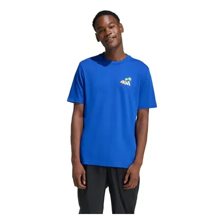 Camiseta Bordado Pequeno Estampa Surf adidas Azul / Royal Blue M