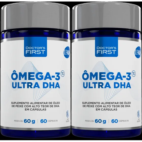 Kit 2 Ômega 3 Ultra Suplemento Em Cápsulas 60  Doctors First