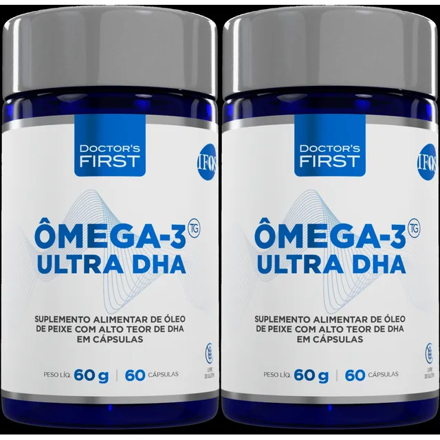 Kit 2 Ômega 3 Ultra Suplemento Em Cápsulas 60  Doctors First