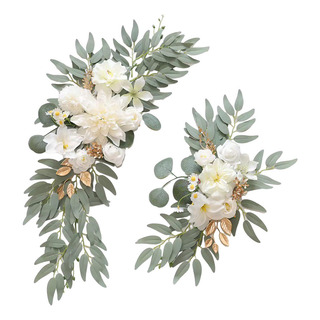 2x Arcos De Flores Para Bodas, Flores De Esquina, Flores 2x Arcos De Flores Para Bodas, Flores De Esquina, Flores