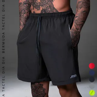 Bermuda Tectel Masculino Leve Fresca Bolsos Frontais Bermuda Tectel Masculino Leve Fresca Bolsos Frontais