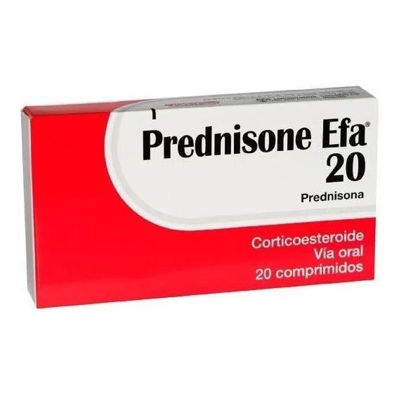 Prednisone Efa 20 Mg 20 Comprimidos 