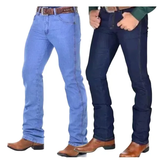 Kit 2 Calças Country Masculina Tradicional Rodeio Cowboy