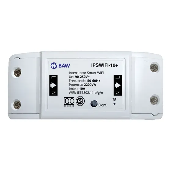 Interruptor Medidor Inteligente Smart Wifi 220v 10a Baw