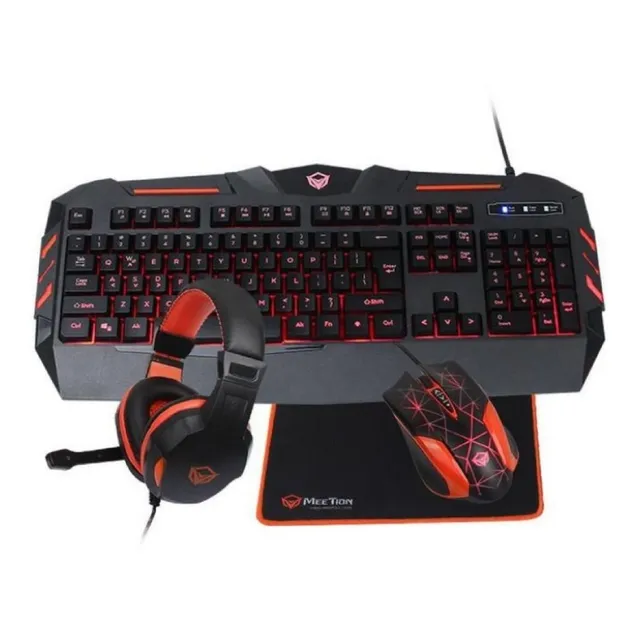 Kit Teclado Mouse mas Auricular mas Mousepad Gamer Meetion C500 Meetion