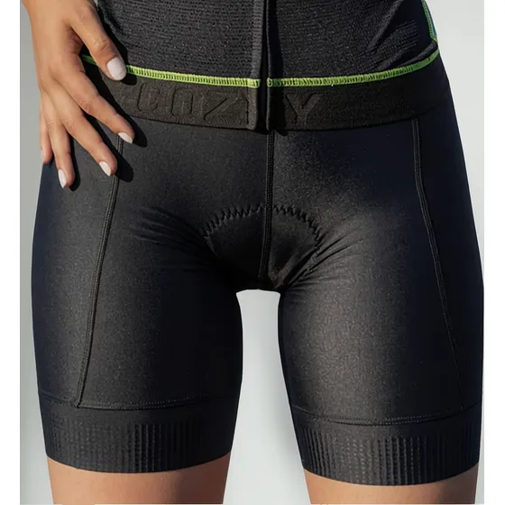 Calza De Ciclismo Dama C/ Badana Roadpro, Negro - Cozy Sport
