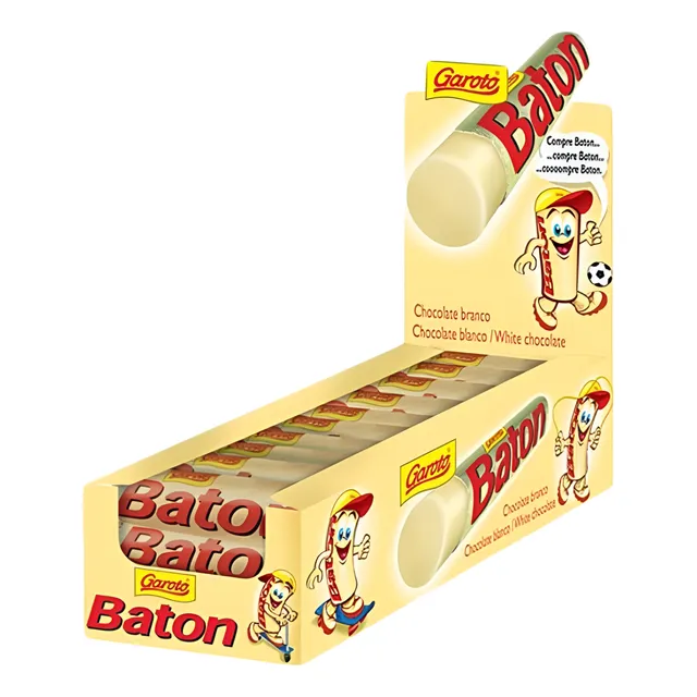 Chocolate Batón Blanco Garoto 16grs Pack X30