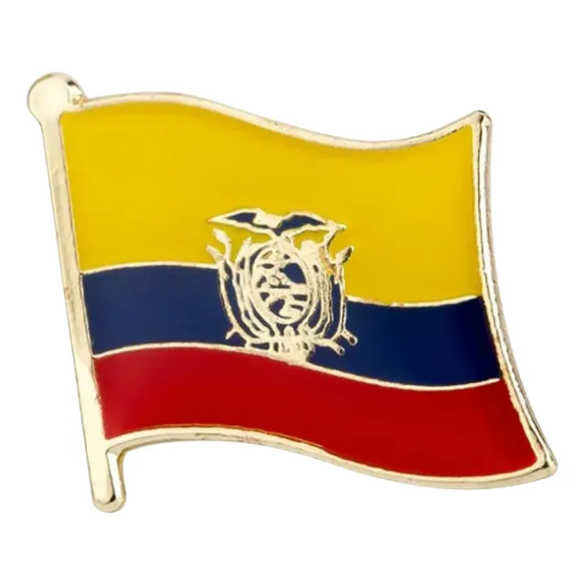 Pin Bandeira Equador - Não É Botton Não É Broche 
