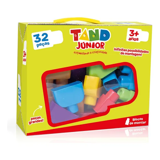 Tand Júnior - 32 Peças - Blocos De Montar Tand Toyster