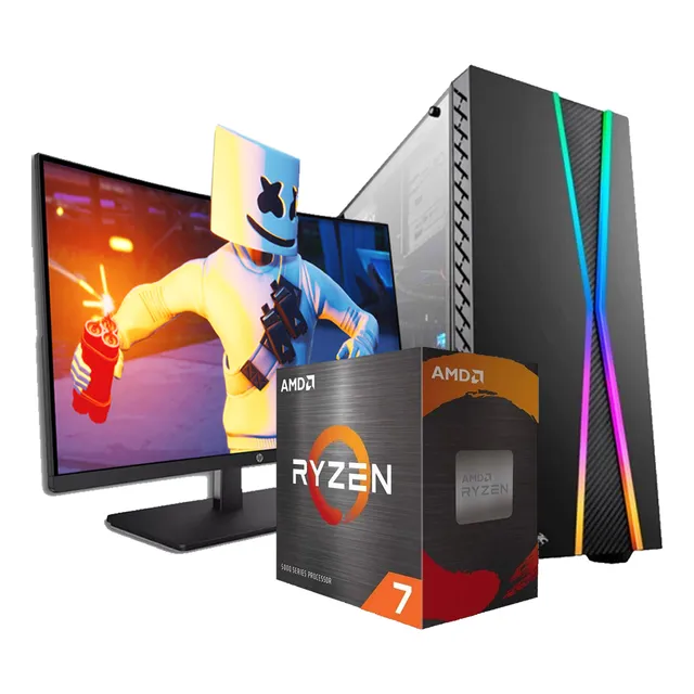Pc Gamer Amd Ryzen 7 5700g + 32gb + Ssd 1tb + Wifi + Monitor
