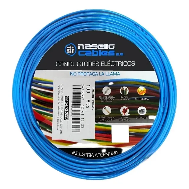 Cable Unipolar 0.75 Mm Antillama Extraflexible Norma 100 Mts