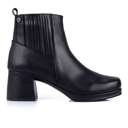 Bota Mujer Citadina Cuero Plataforma Elástico Taco Bahia Bota Mujer Citadina Cuero Plataforma Elástico Taco Bahia