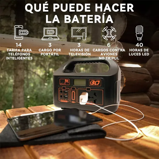 Estacion Energia Planta Bateria Portatil Usb/12v/110v/100w