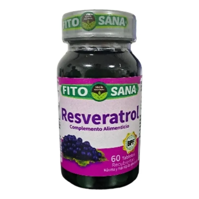 Resveratrol 480 Mg 60 Tabletas Fitosana