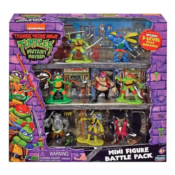 Tmnt Movie 8 Pack Mini Figura 2.5 Caos Mutante Bandai
