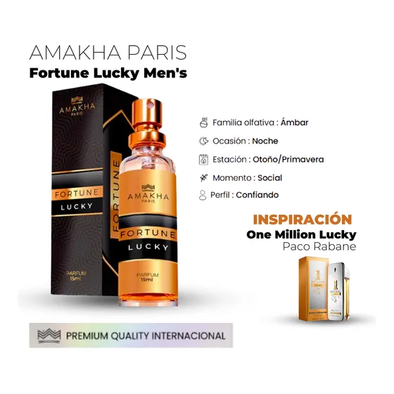 Fortune Lucky 15ml Hombre Eau De Parfum - Amakha Paris
