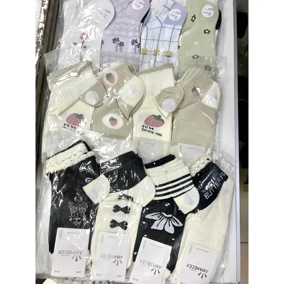 Medias Soquete Mujer Pack X 12 Algodón Amanecer Tendencia