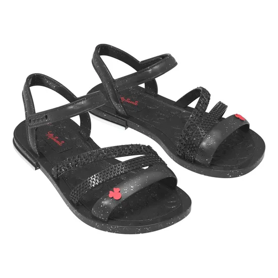 Sandalias Deluxe Minnie Mouse Negro Niña