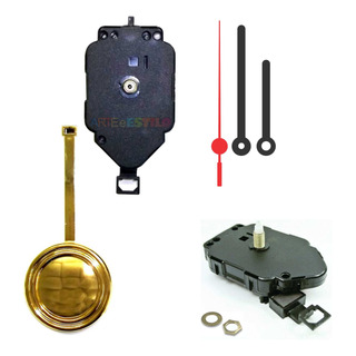 3 Maquina De Relógio Com Pendulo E Ponteiros Eixo 17 Ou 22 3 Maquina De Relógio Com Pendulo E Ponteiros Eixo 17 Ou 22