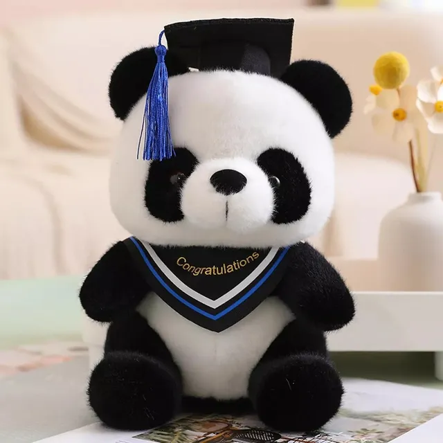 S Graduação Do Urso Panda 2024 Boné Preto, Presente