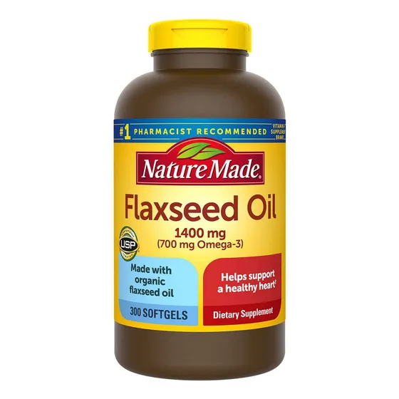 Aceite De Linaza Nature Made 1400 Mg 700 Mg Omega3 300 Cápsu