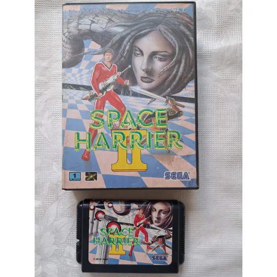 Space Harrier 2 Mega Drive. Com Capa, Japonês.