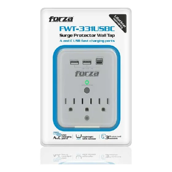 Protector De Voltaje Forza 1875w Fwt-331usbc