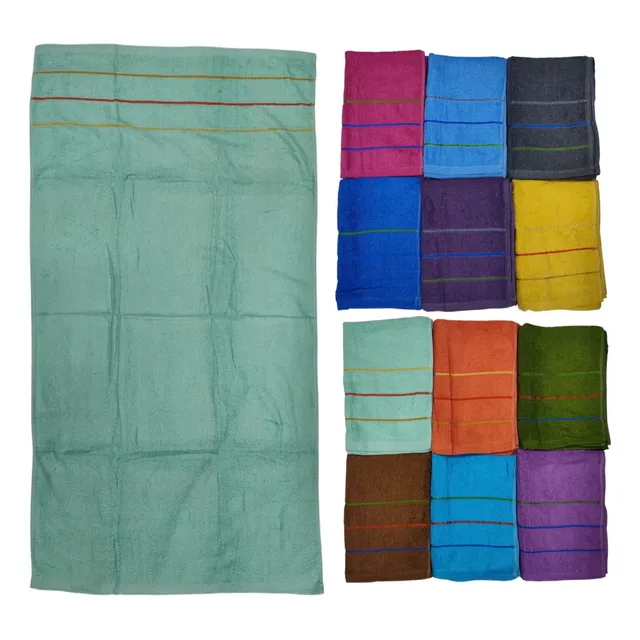 3 Toalla De Baño Unicolor 