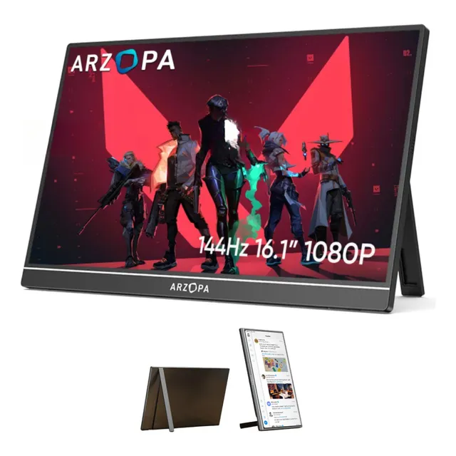 Monitor PortĂĄtil Arzopa Z1fc 16,1'' 144hz Ultrafino 1080p Fh Cor Preto 127/220v Monitor PortĂĄtil Arzopa Z1fc 16,1'' 144hz Ultrafino 1080p Fh Cor Preto 127/220v