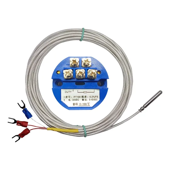 Transmisor Temperatura Rtd Pt100 24vdc 0-10v + Sensor De 2m