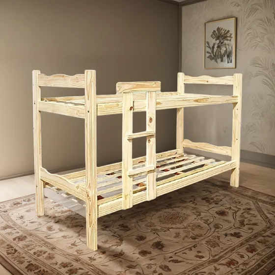 Cama Cucheta Super Fuerte De Pino Macizo 