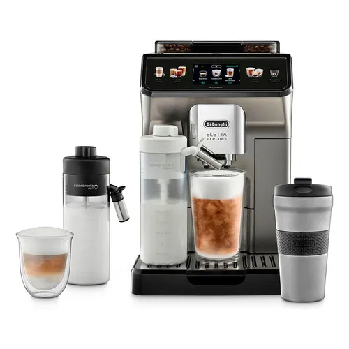 Cafetera Delonghi Eletta Explore Wifi Lattecrema Tactil Color Titanio
